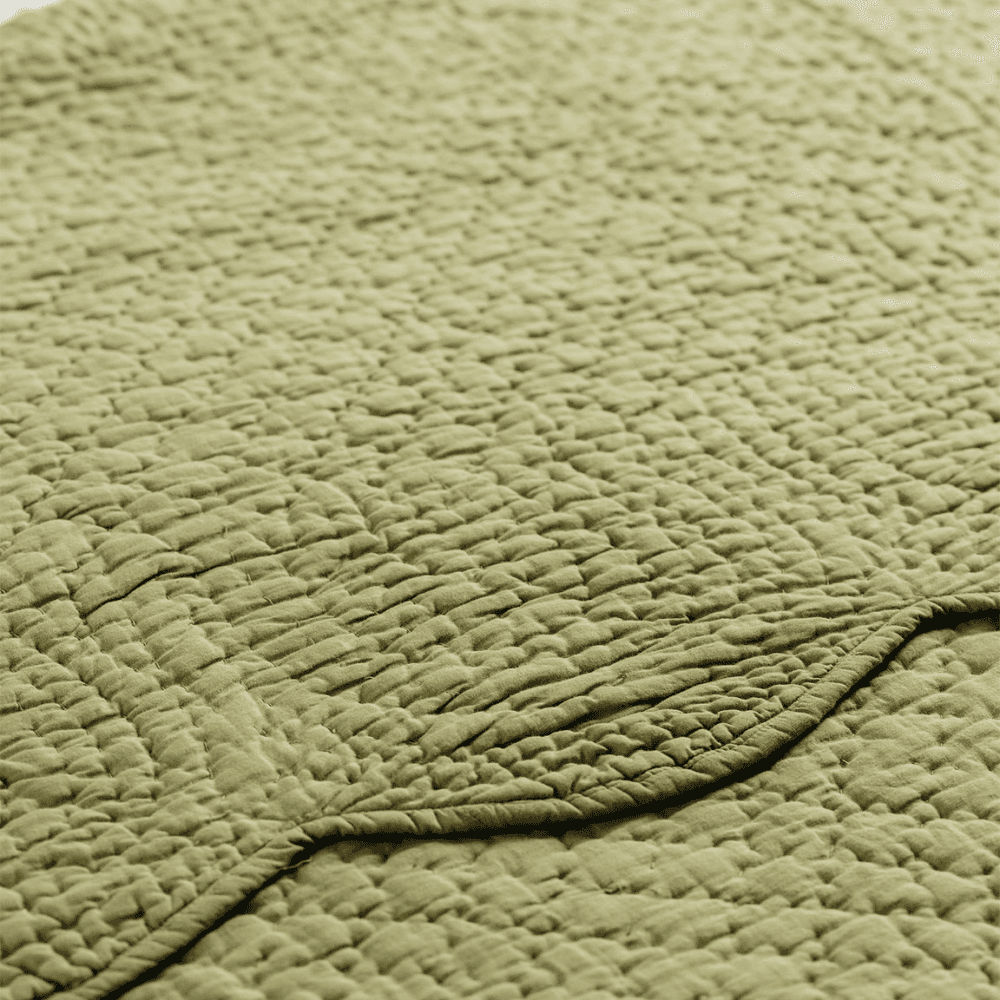 Nina Scalloped Bedspread, Sage