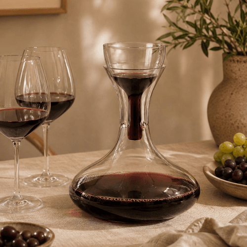 Image showing the Wine carafe and aerator, D20 x H24 cm, Clear product.