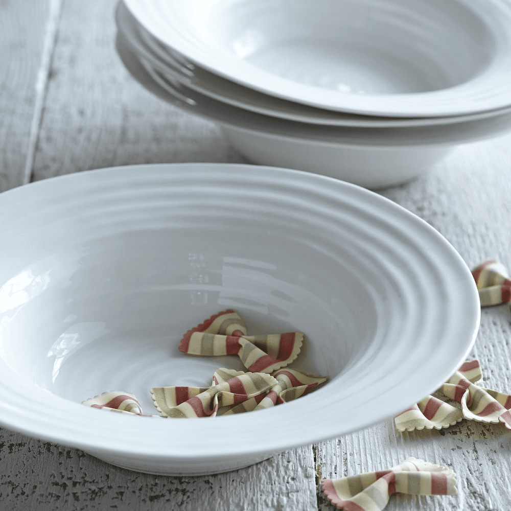 Ceramics Pair of bistro bowls, White