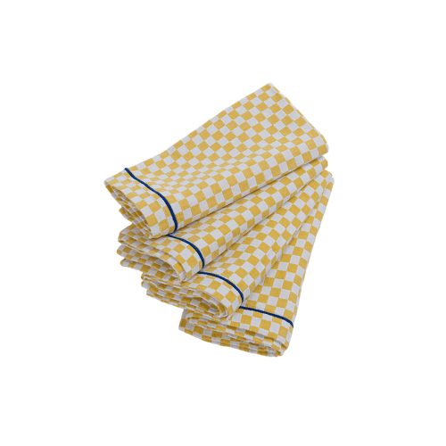 Image showing the Glassette Cecilia Set of 4 Napkins, Yellow product.