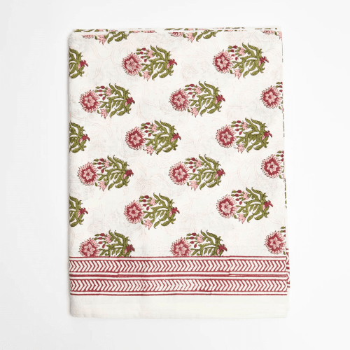 Image showing the Summer Garden Tablecloth, Pink product.