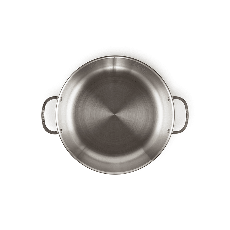 Signature Uncoated Shallow casserole with lid, Stainless Steel