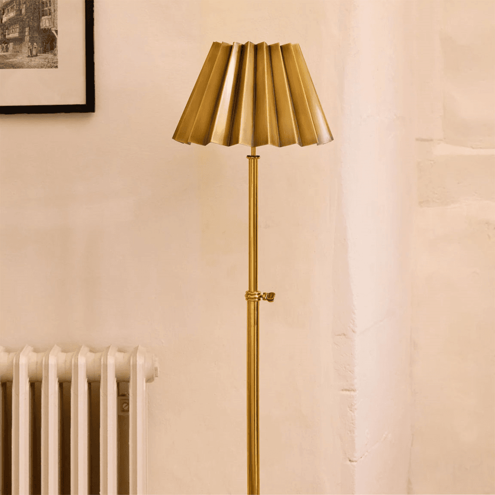 Adjustable Floor Lamp, Brass