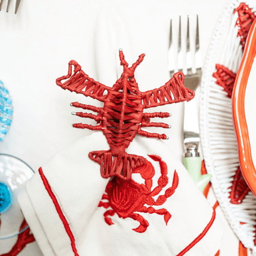 Image showing the Raffia Set of 2 Napkin Rings product.