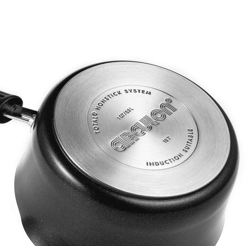 Total Anodised Non-Stick Milkpan, Black