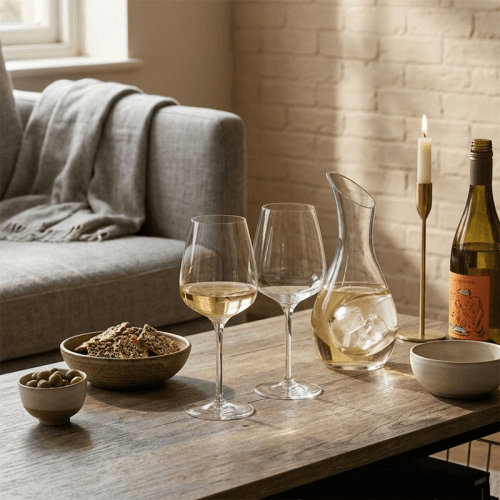 Image showing the Juno Set of 2 White Wine Glasses product.