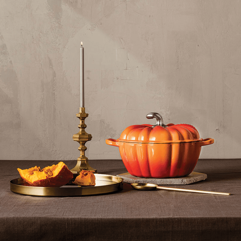 Signature Cast Iron Pumpkin Casserole, Volcanic