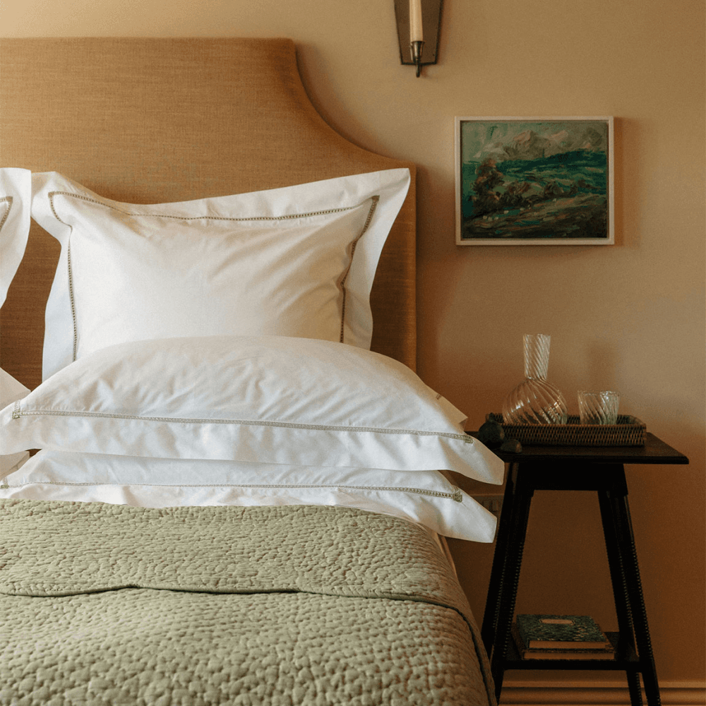 Nina Scalloped Bedspread, Sage