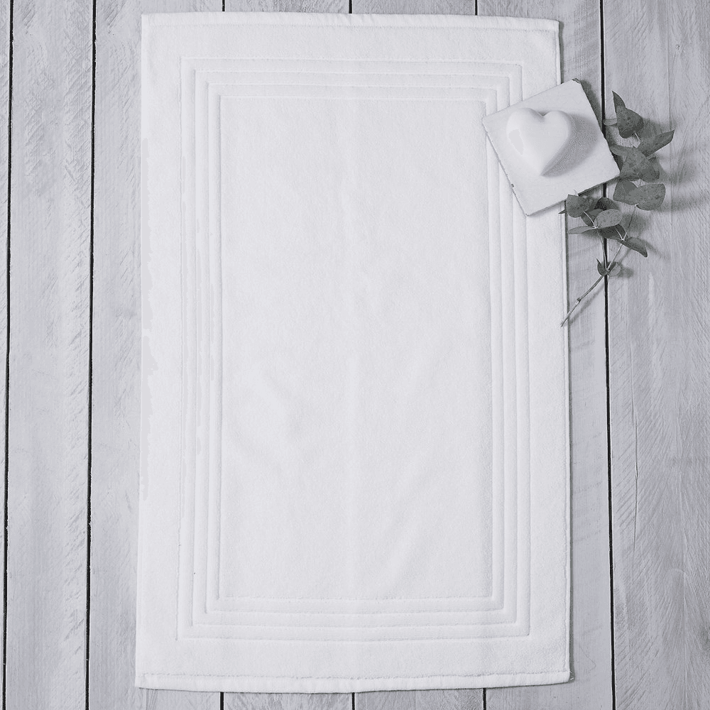 Luxury Egyptian Cotton Bath mat, White
