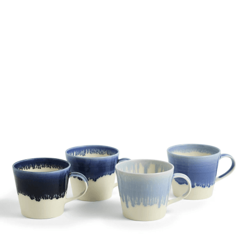 Image showing the 1815 Pacific Set of 4 Mugs, Blue product.