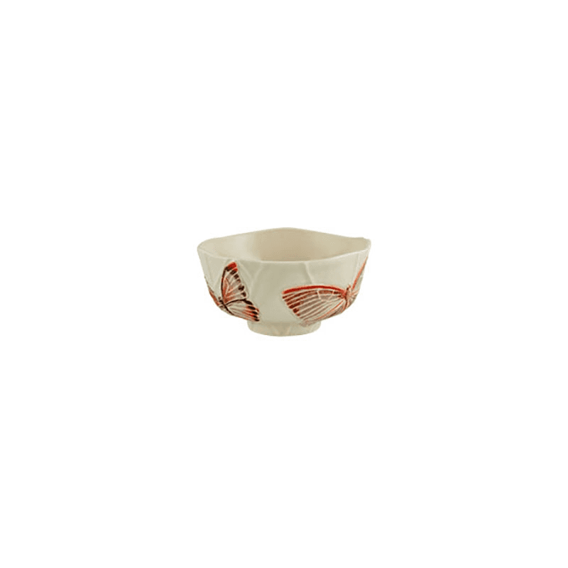 Cloudy Butterflies Bowl, White