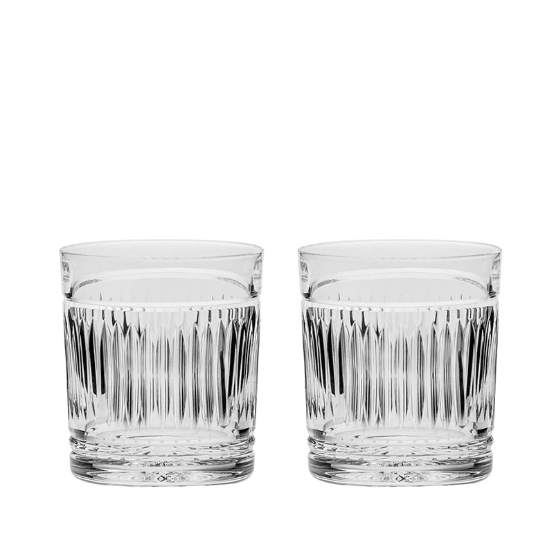Art Deco Set of 2 Large Tumblers