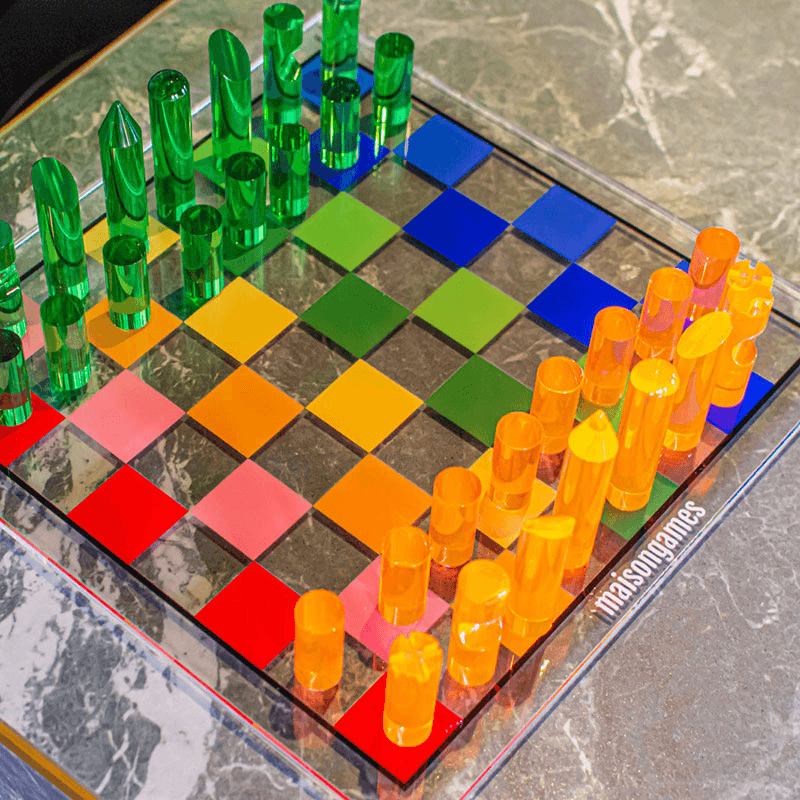Rainbow Chess Set, Multi