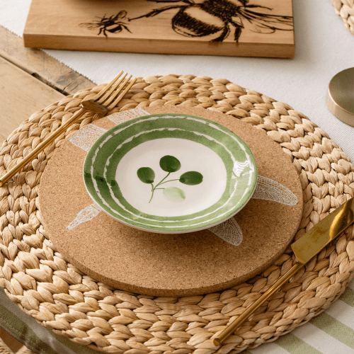 Image showing the Flora Side Plate, Green product.