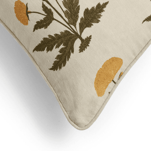 Image showing the Imber Poppy Cushion Cover, 56 x 56cm, Indian Yellow product.