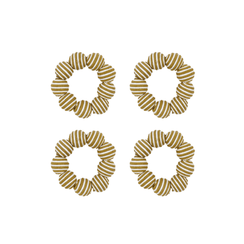 Image showing the Striped Set of 4 Napkin Rings product.