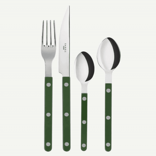 Image showing the Bistrot Solid 24 Piece Cutlery Set, Green product.