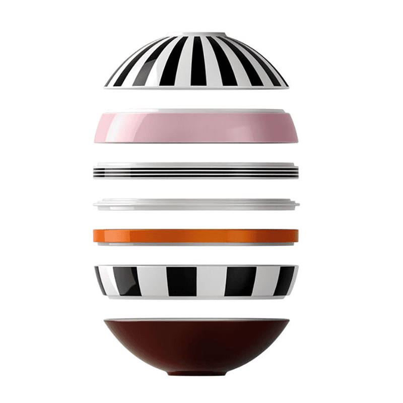 Iconic La Boule Memphis Stacking 7 Piece Plate & Bowl Set