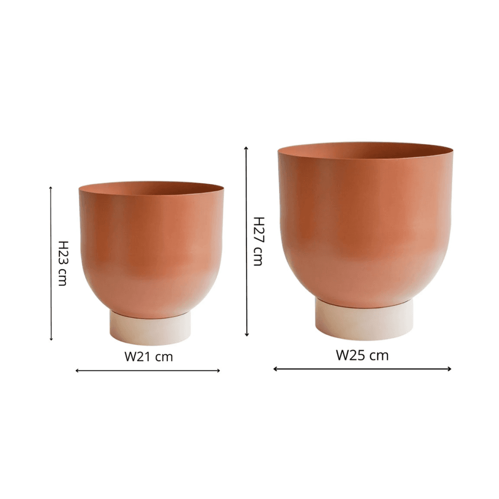 Austin Set of 2 Dual Metal Planters