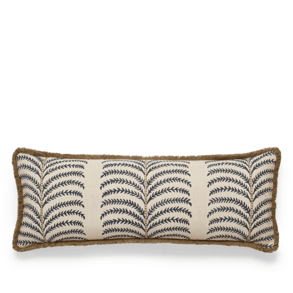 Areca Bolster Cushion, Air Force Blue