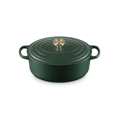 Image showing the Signature Cast Iron Oval Casserole, 29cm, Forêt product.