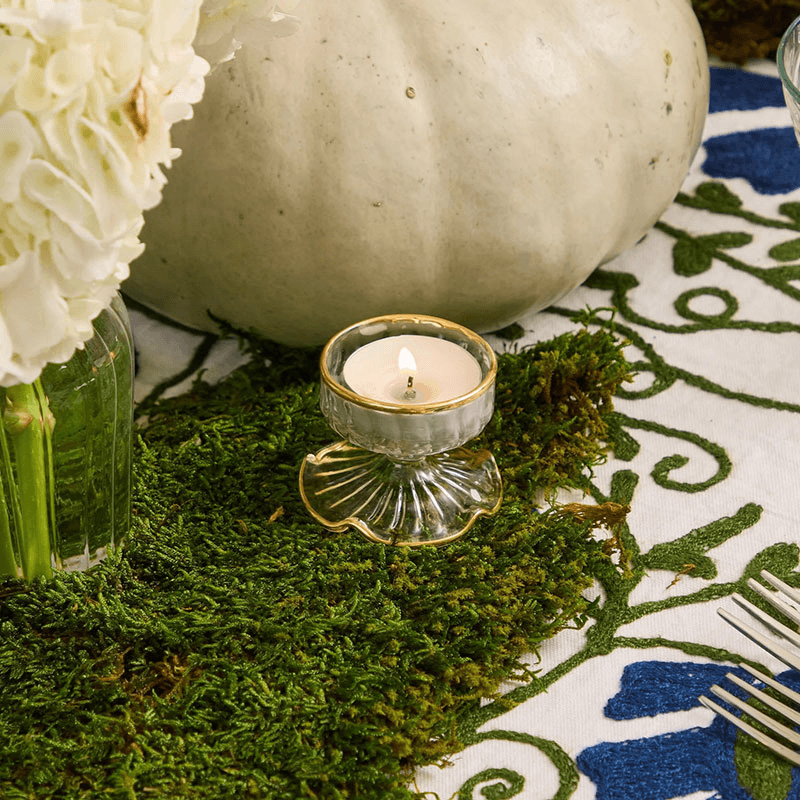Rimmed Set of 2 Tealight Holders