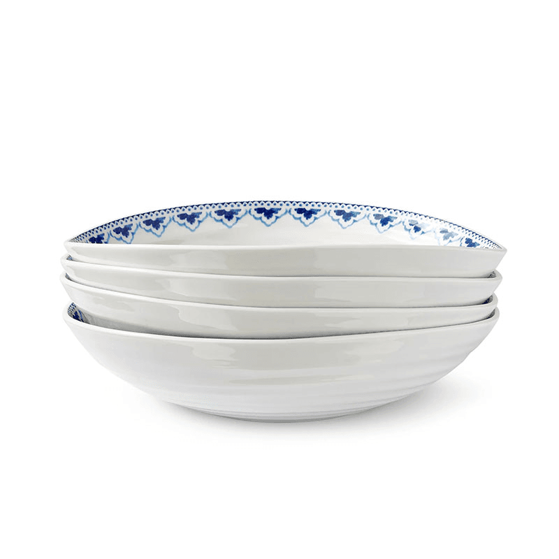 Blue Set of 4 Pasta Bowls