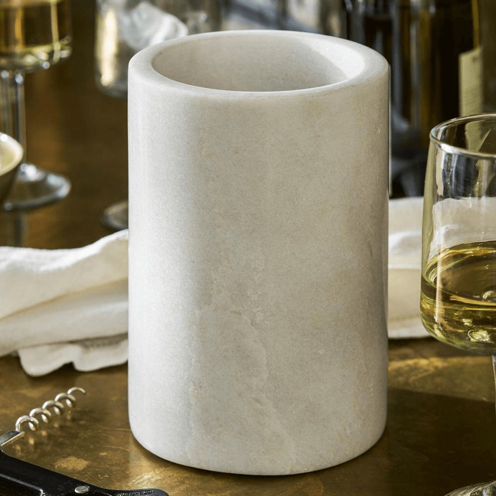 Brompton Marble Wine Cooler, White