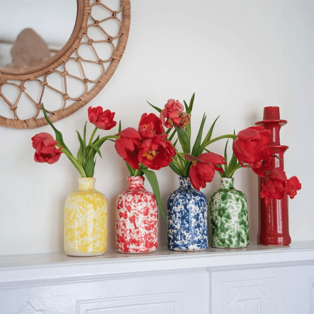 Italian Splatterware Oil Bottle