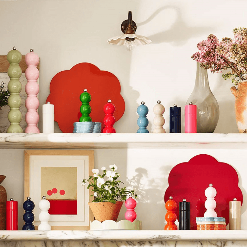 Lacquered Bobbin Mini Salt or Pepper Mill