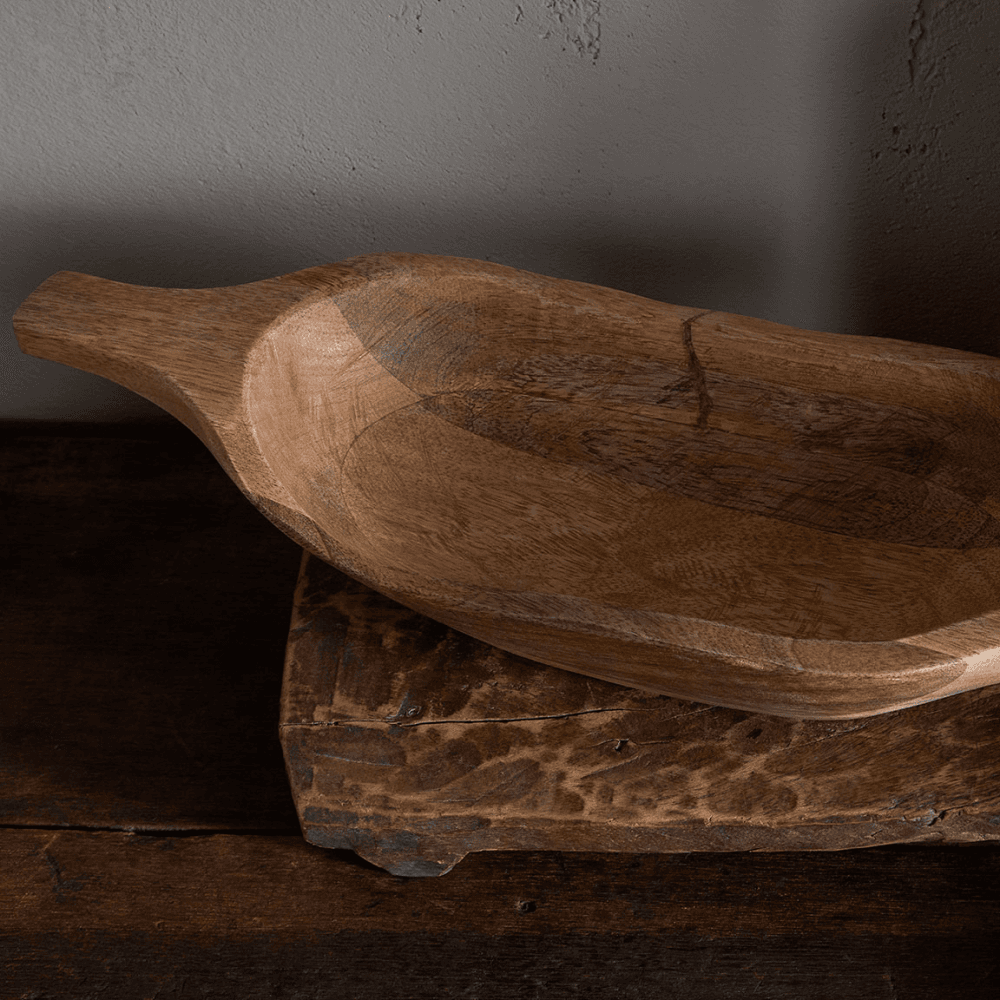 Naashta Handled Serving Bowl, Natural