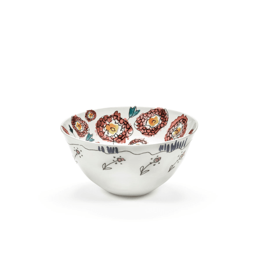Image showing the Midnight Flowers by Marni Serving Bowl, Anemone Milk product.