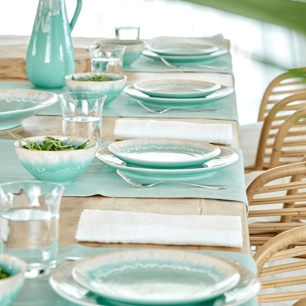 Taormina Set of 6 bread plates, Aqua