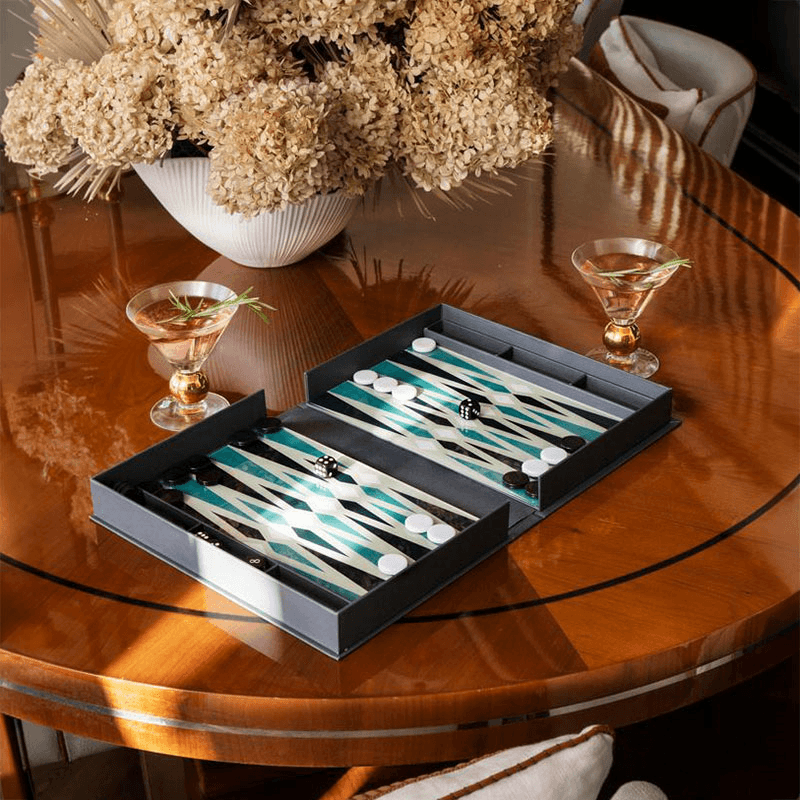 Classic Backgammon, Steel Blue