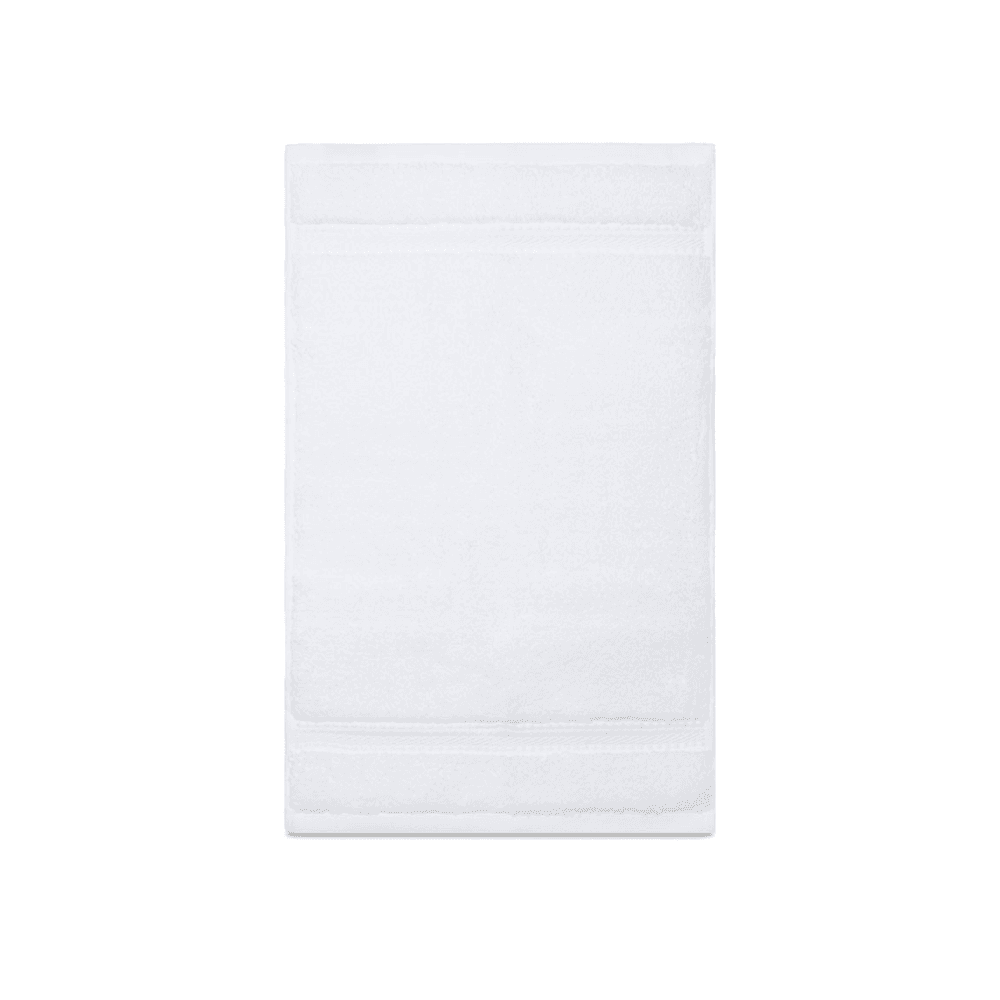 Maria Pair of Guest Towels, White