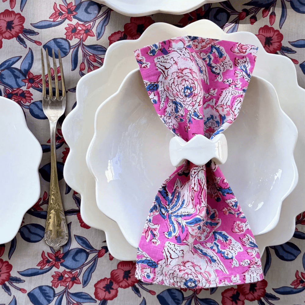 Scalloped Dinner Plate, Cream