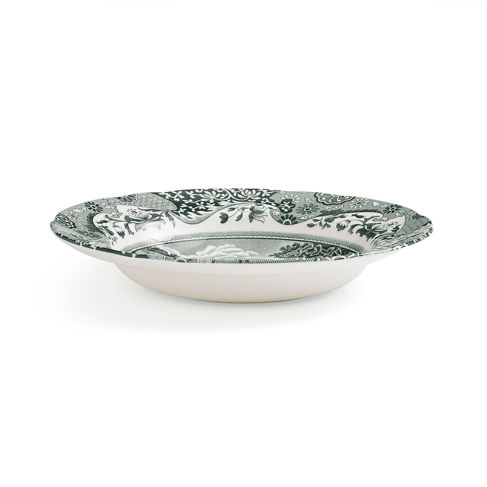 Heritage Italian Set of 4 Soup Plates, Green