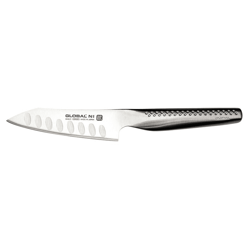 Ni Fluted Oriental Cook's Knife, Silver