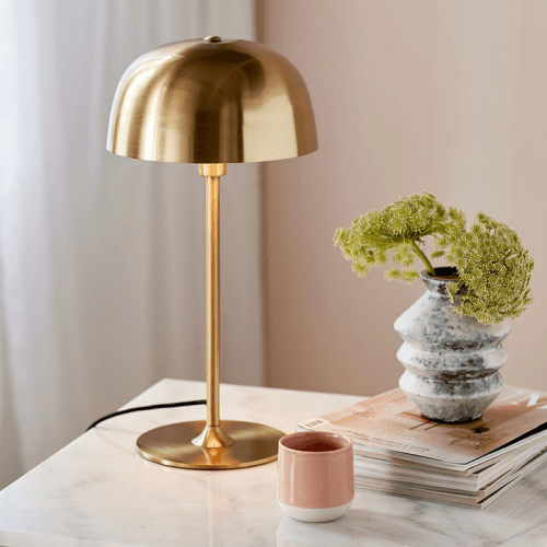 Image showing the Cera Table Lamp, Brass product.