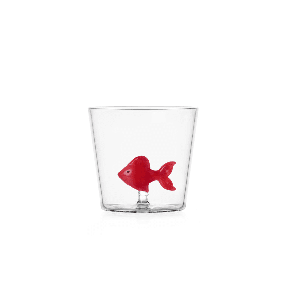 Animal Farm Fish Tumbler, Red