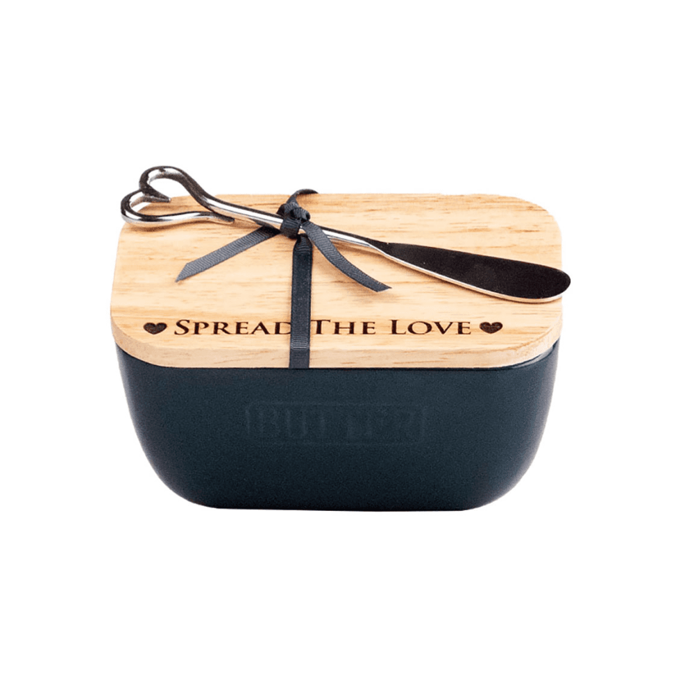 Love Butter Dish & Knife Set, Blue