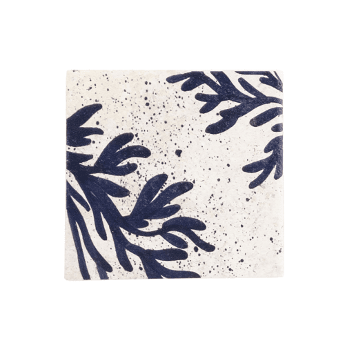 Image showing the Coral Set of 4 Coasters, Blue product.
