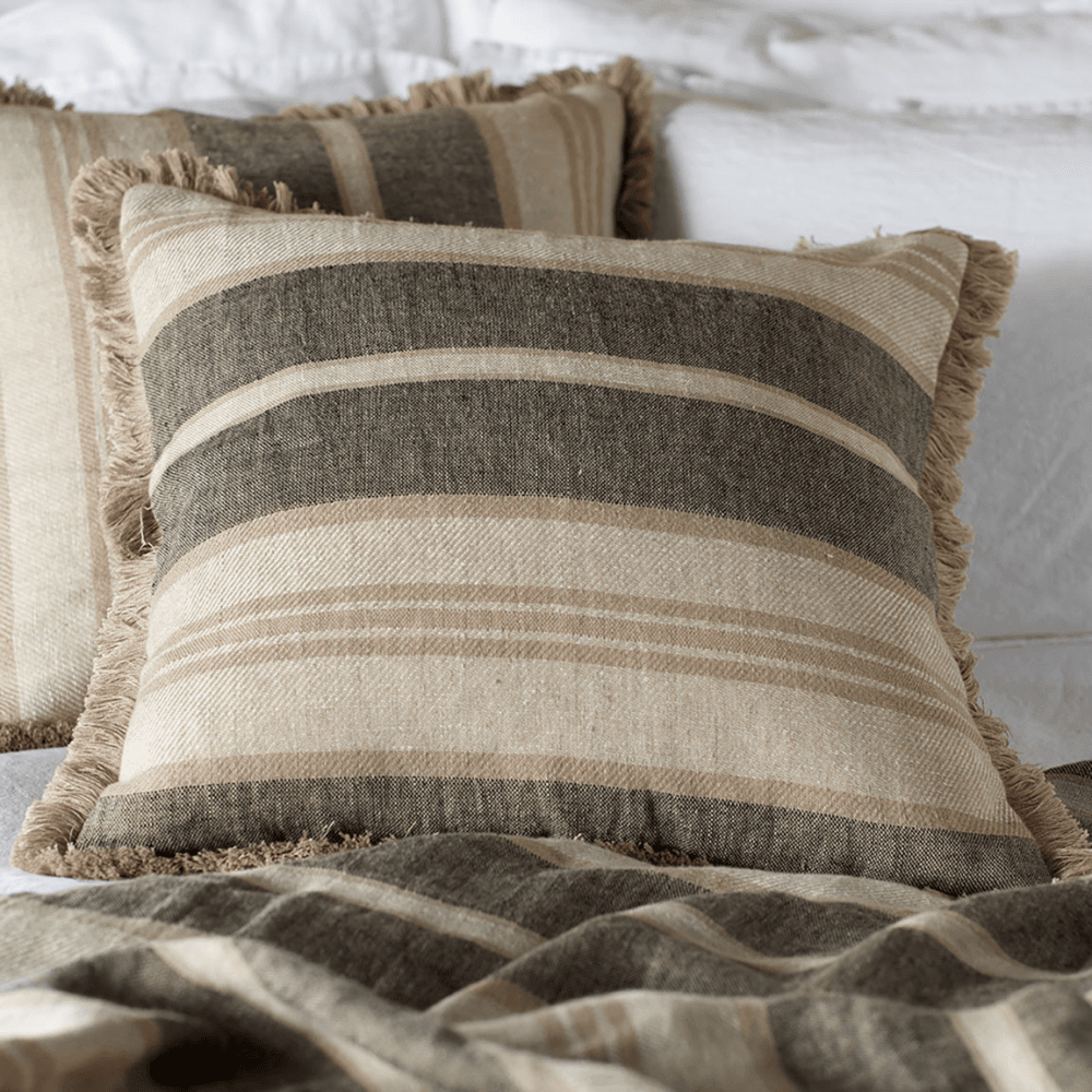 Clara Linen Cushion Cover, Natural