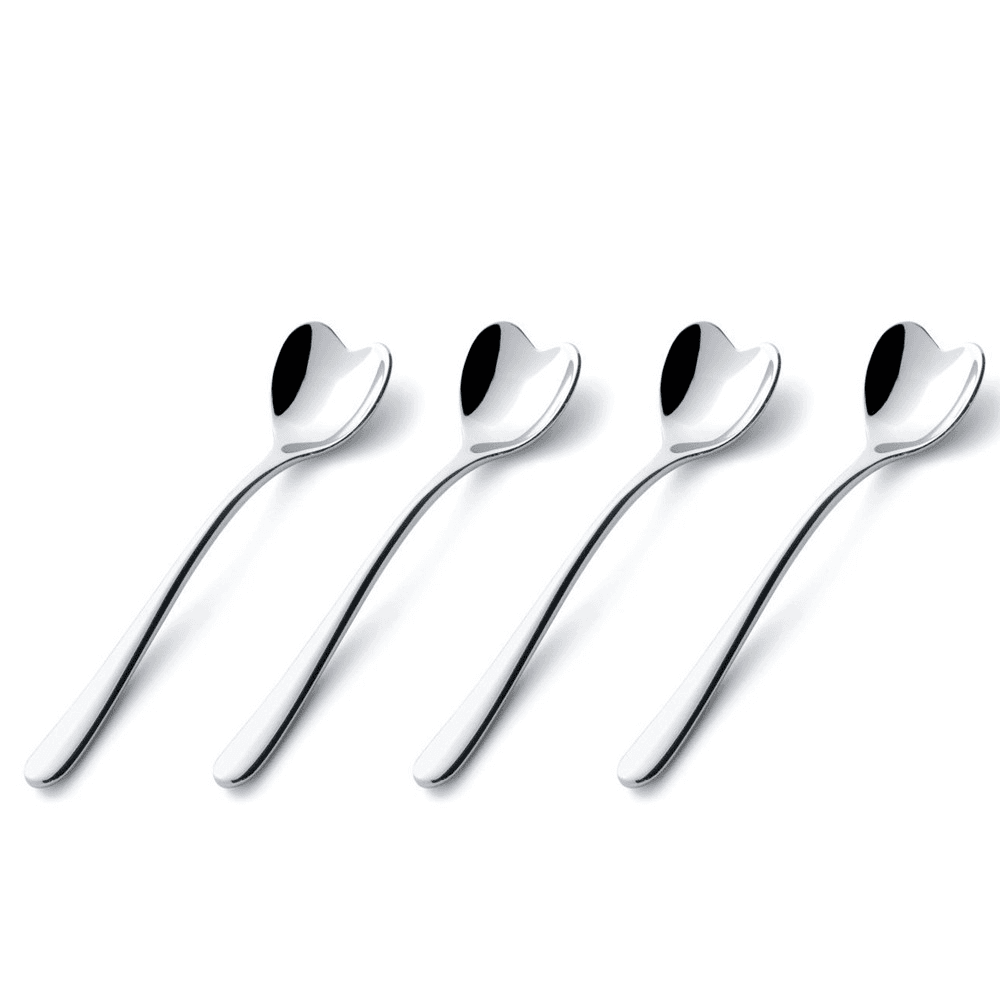 Big Love by Miriam Mirri Set of 4 Coffee/Sugar Spoons, Stainless Steel