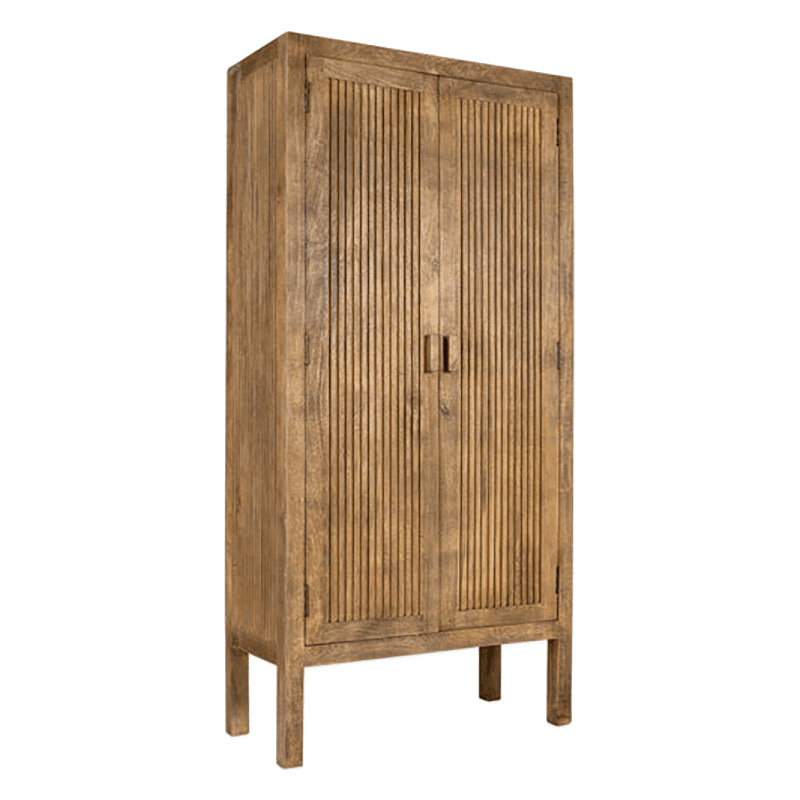 Yasha Mango Wood Cabinet, Natural