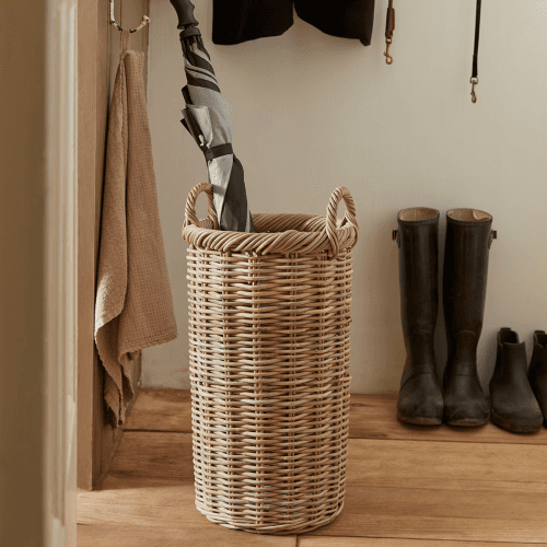 Image showing the Rattan Umbrella Basket, Natural product.