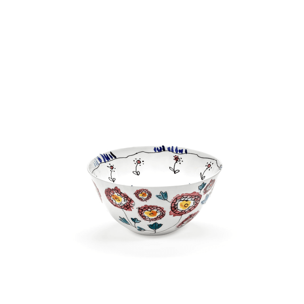 Midnight Flowers by Marni Set of 2 Bowls, Anemone Milk