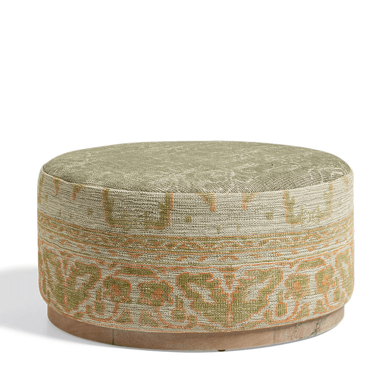 Rosarch Upholstered Ottoman, Sage