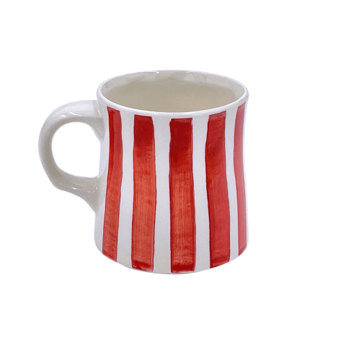 Image showing the Stripes Mug, Red product.