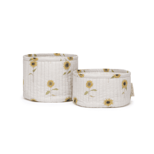 Image showing the Sunflower Set of 2 Storage Baskets, Natural product.